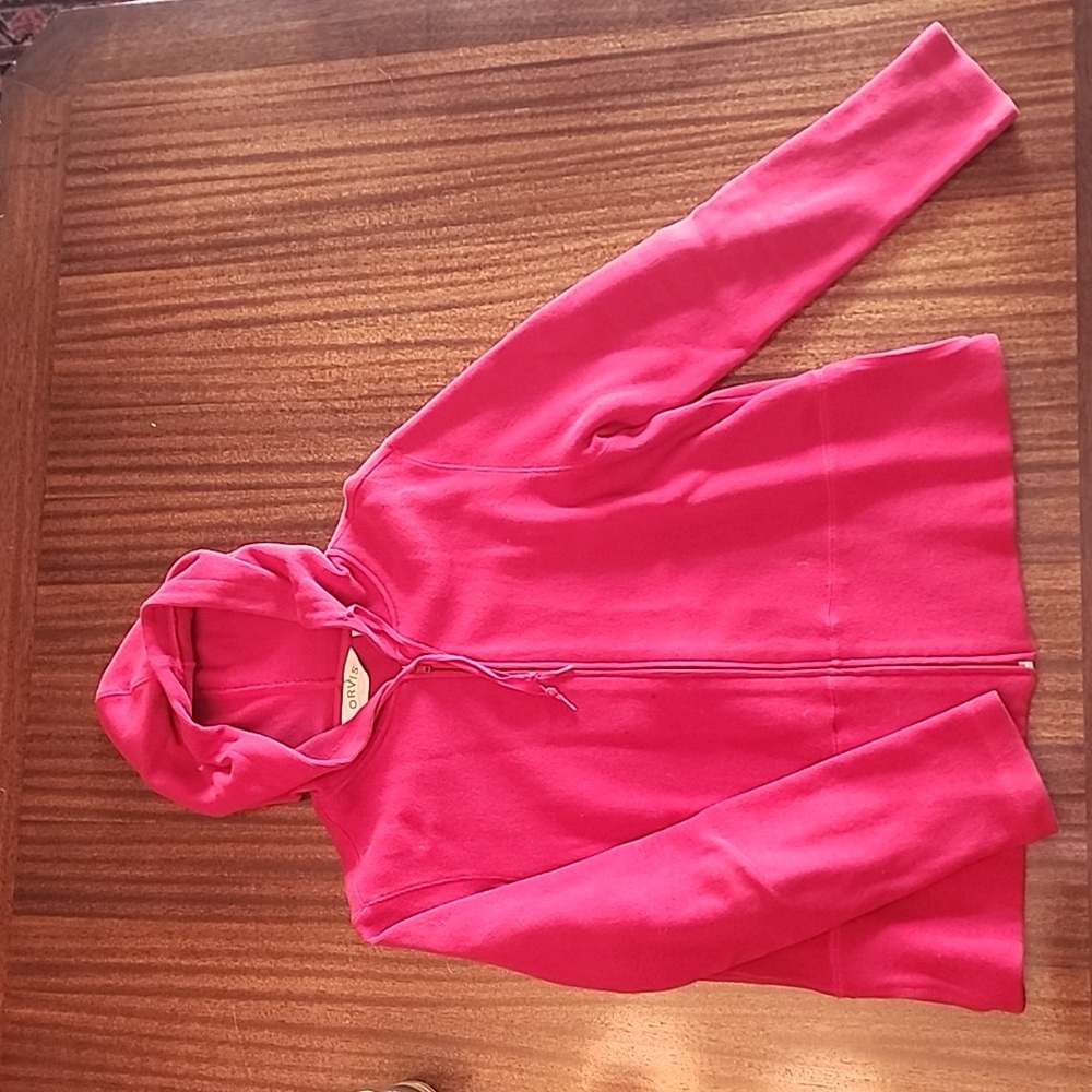 Orvis sweater, size S, red